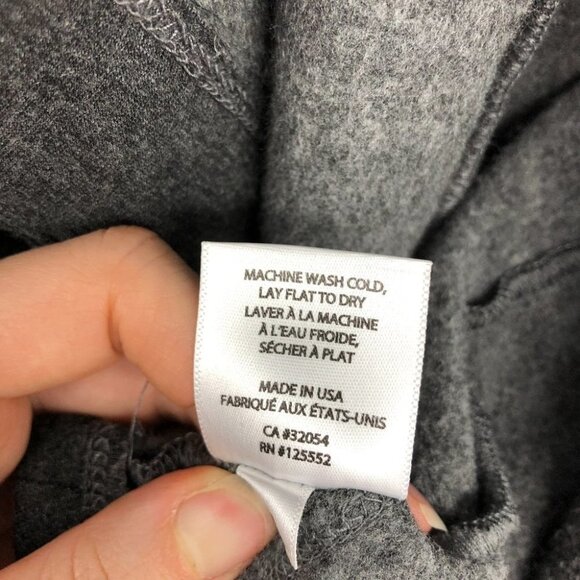 Dolan Drape  front cardigan in cool grey and charcoal pocket waterfall LG - Picture 11 of 16